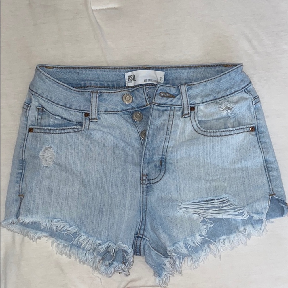 Distressed shorts